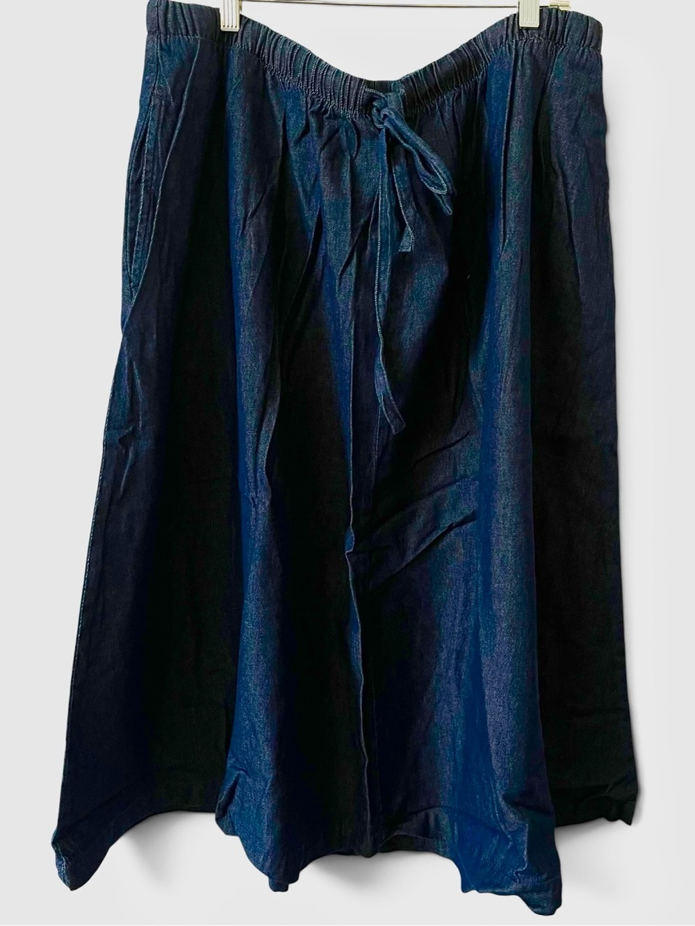 Woman Within Dark Blue Denim Skirt 24W NWT